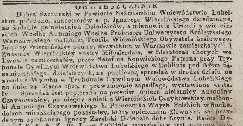 Obwieszczenie